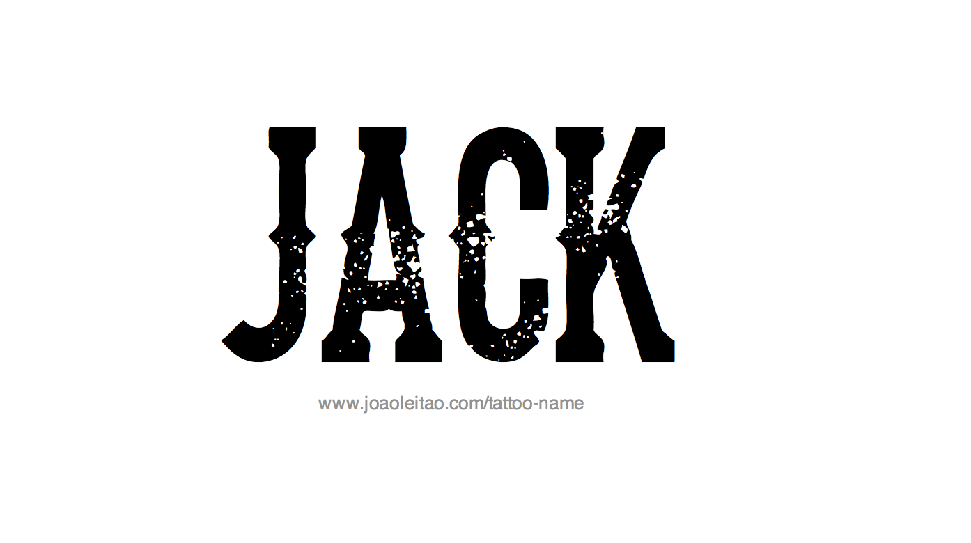 Jack Name Tattoo Designs